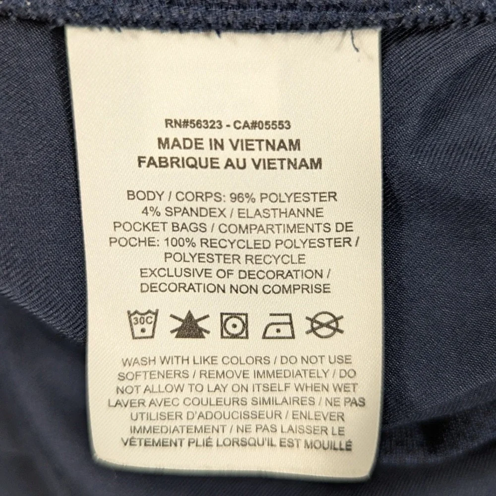 Nike Dri-FIT Mens Golf Pants Navy Blue Flat Front Stretch Trousers Size 38